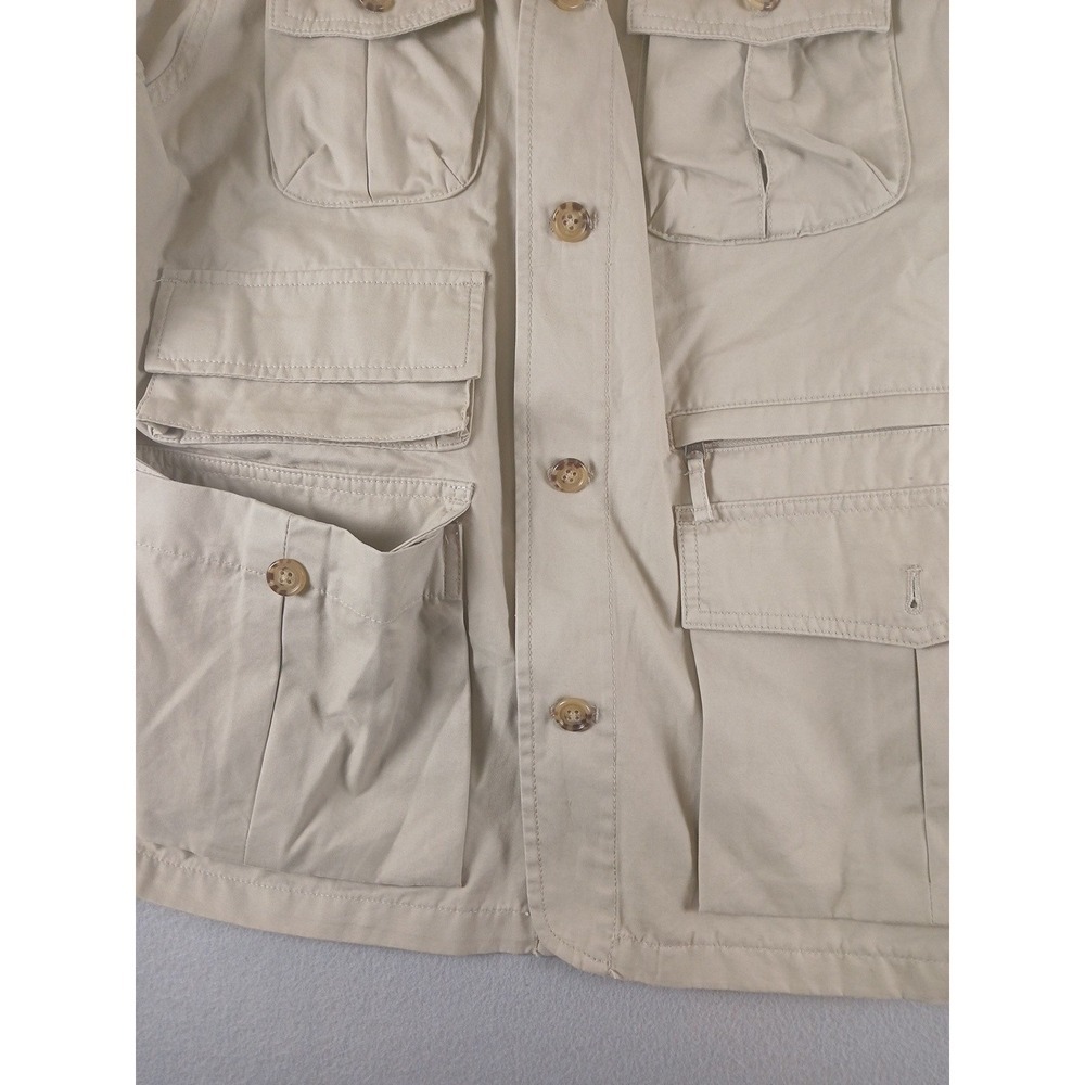 Lands End Khaki Fishing Hunting Utility Vest. L 42-44 Regular!! - Picture 4 of 8
